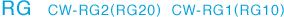 RGシリーズ CW-RG2(RG20), CW-RG1(RG10) RGシリーズ CW-RG2(RG20), CW-RG1(RG10)